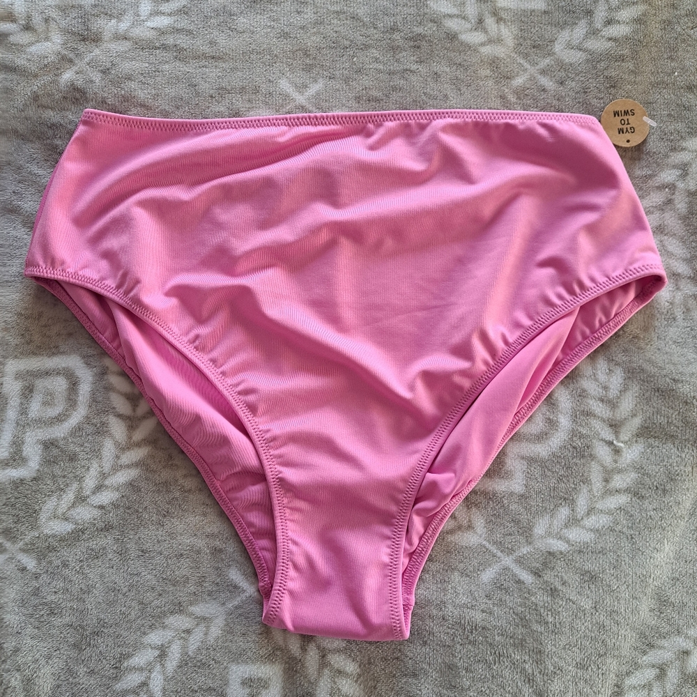 PINK bikini bottoms(L) New